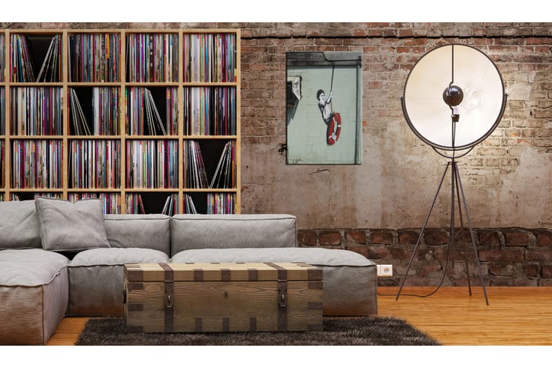 Bilde Swinger New Orleans Banksy 60x90 - Artgeist sp. z o. o. - Innredning - Bilder & kunst - Lerretsbilder