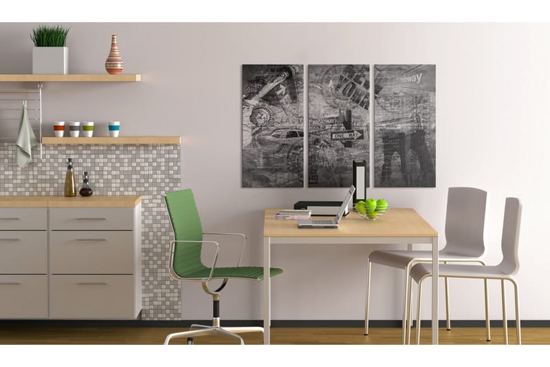 Bilde Symboler Nyc 60x40 - Artgeist sp. z o. o. - Innredning - Bilder & kunst - Lerretsbilder