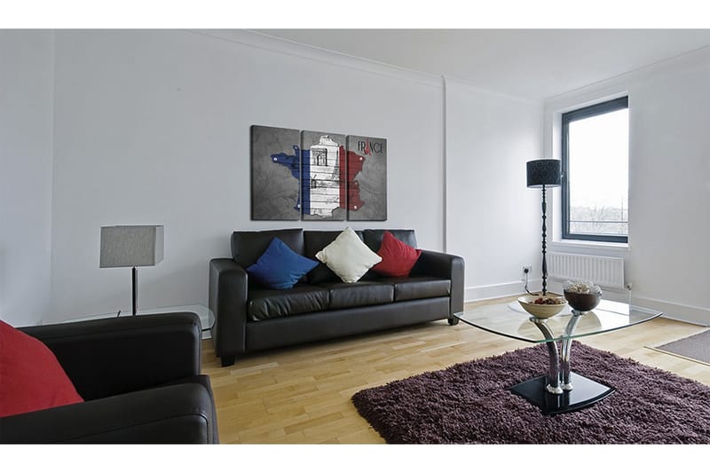 Bilde Symbols in France 90x60 - Artgeist sp. z o. o. - Innredning - Bilder & kunst - Lerretsbilder