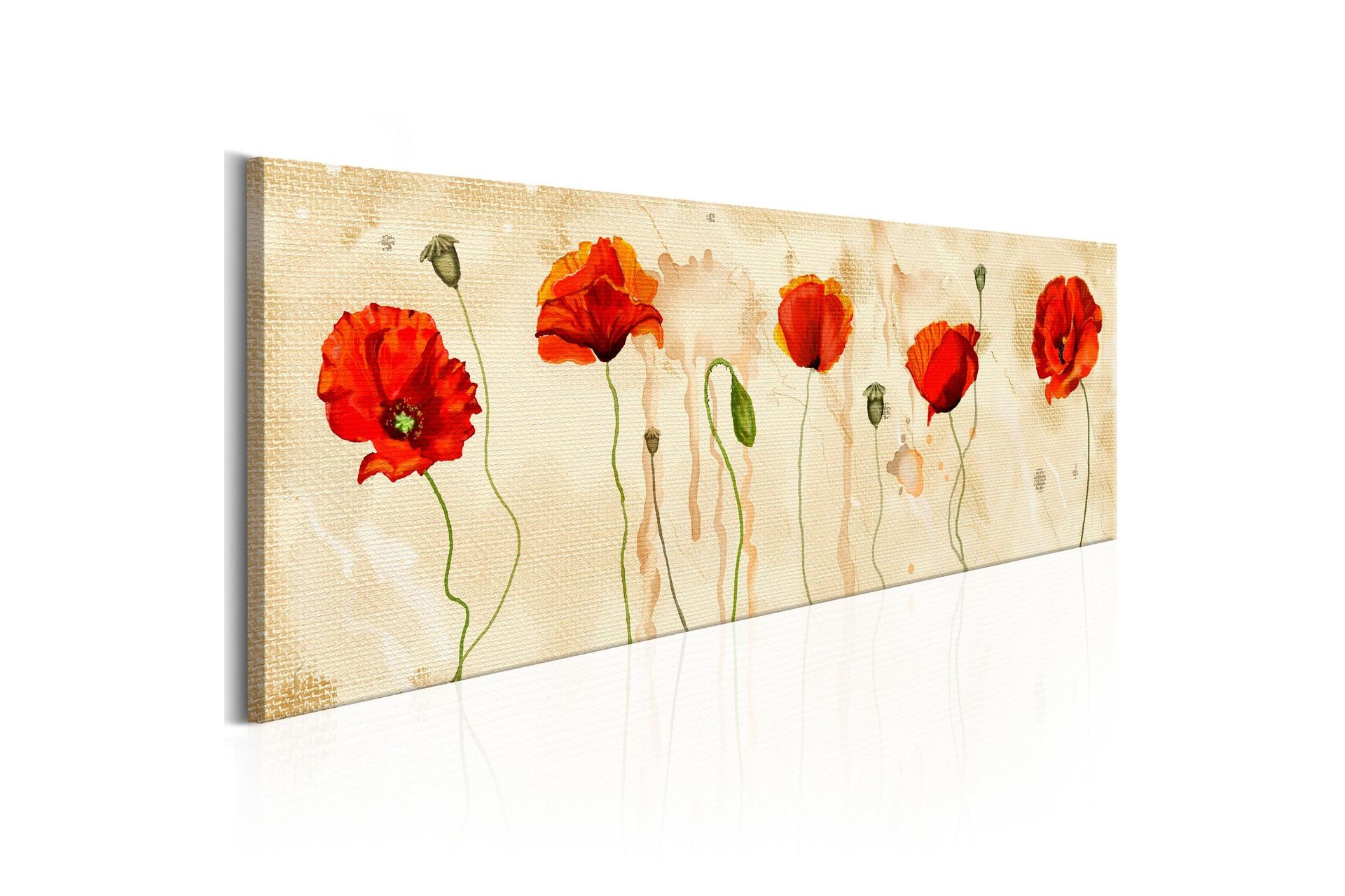 Bilde Tears Of Poppies 120x40 - Artgeist sp. z o. o.