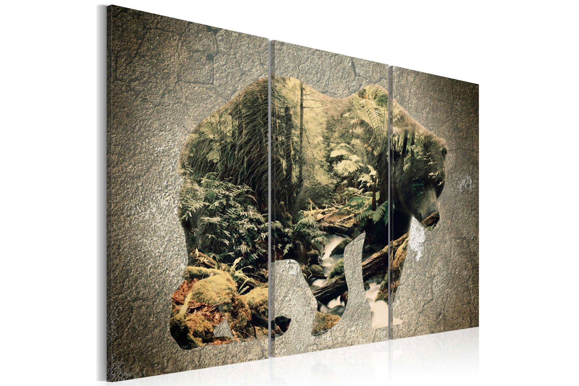 Bilde The Bear in the Forest 90x60 - Artgeist sp. z o. o.