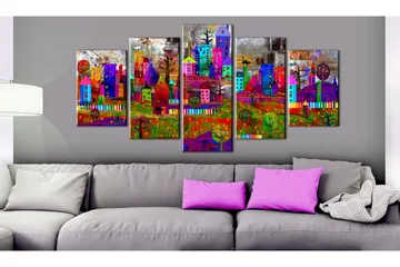 Bilde The City Of Expression 100x50 - Artgeist sp. z o. o. - Innredning - Bilder & kunst - Lerretsbilder