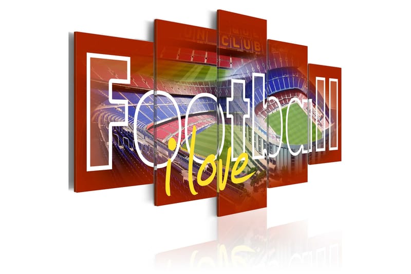 Bilde The Game Love 200x100 - Artgeist sp. z o. o. - Innredning - Bilder & kunst - Lerretsbilder