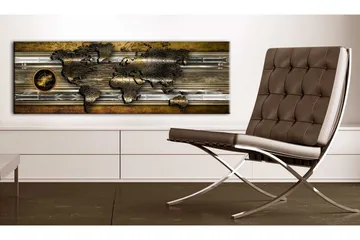 Bilde The Golden Map 150x50 - Artgeist sp. z o. o. - Innredning - Bilder & kunst - Lerretsbilder