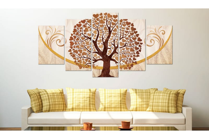 Bilde The Golden Tree Of Love 100x50 - Artgeist sp. z o. o. - Innredning - Bilder & kunst - Lerretsbilder