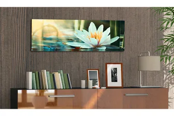 Bilde The Lake Of Lotus 135x45 - Artgeist sp. z o. o. - Innredning - Bilder & kunst - Lerretsbilder
