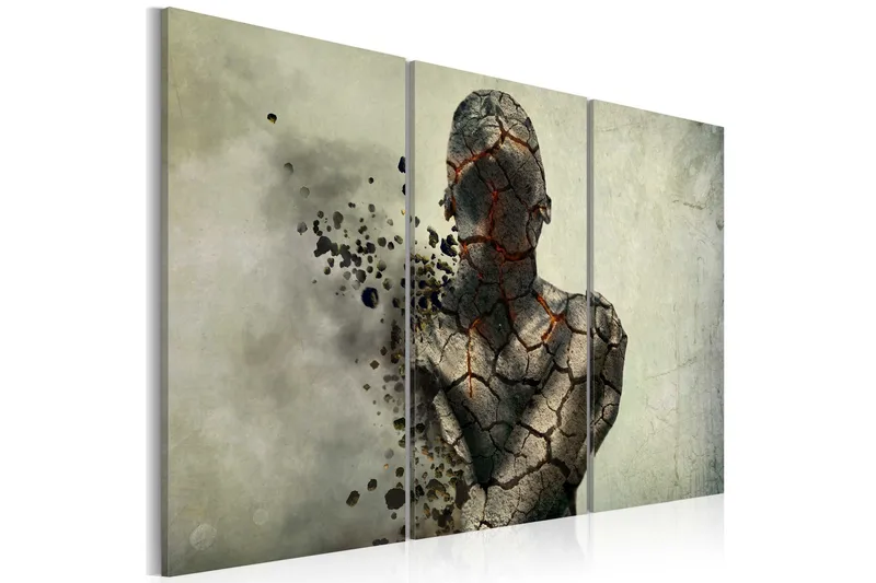 Bilde The Man Of Stone Triptych 120x80, Artgeist sp. z o. o.