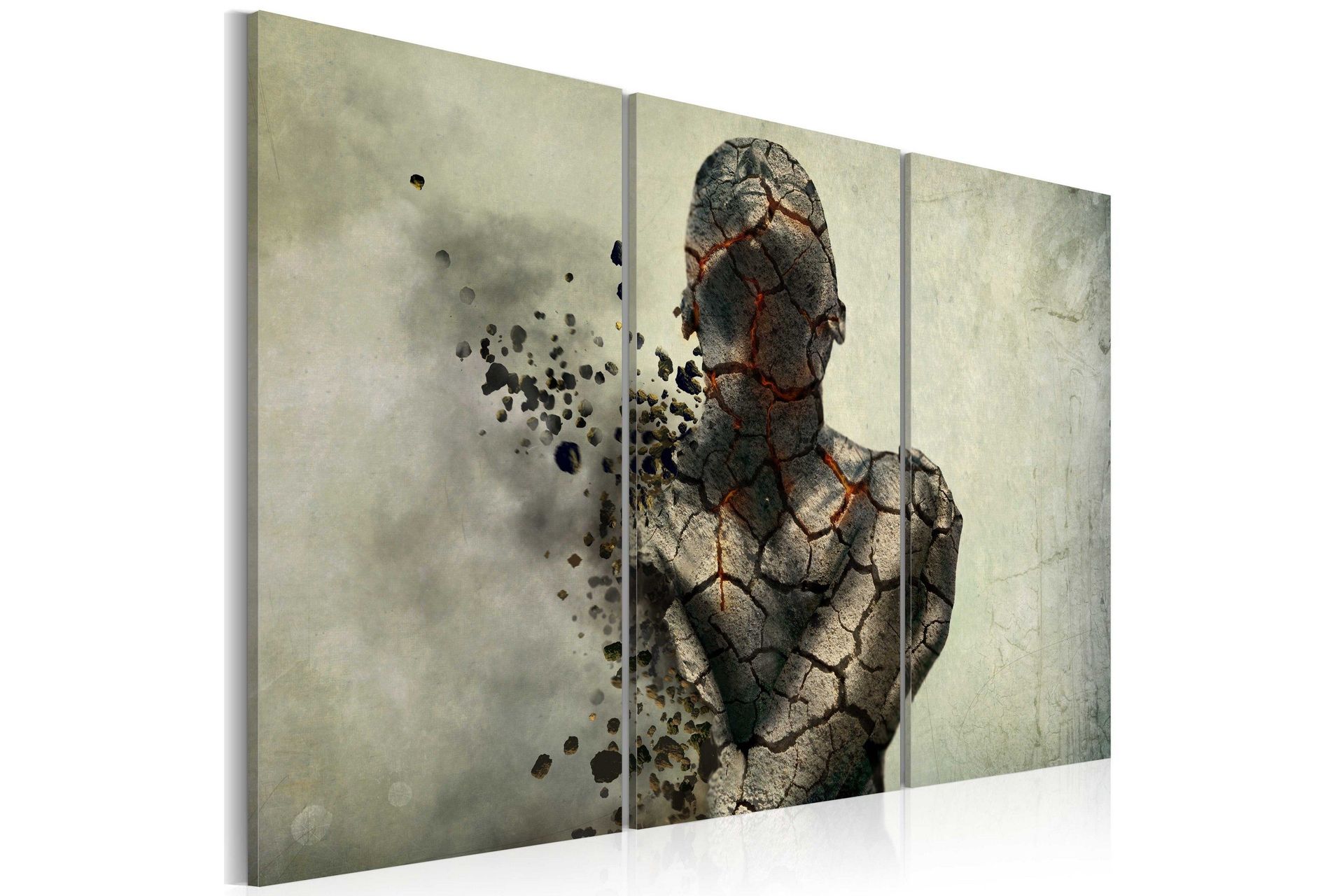Bilde The Man Of Stone Triptych 60x40 - Artgeist sp. z o. o.