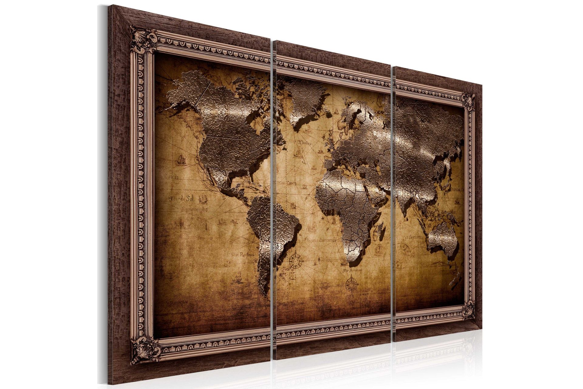 Bilde The Map In A Frame 90x60 - Artgeist sp. z o. o.