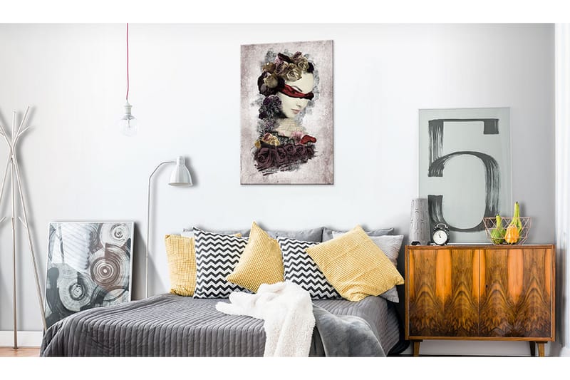 Bilde The Mysterious Lady 60x90 - Artgeist sp. z o. o. - Innredning - Bilder & kunst - Lerretsbilder