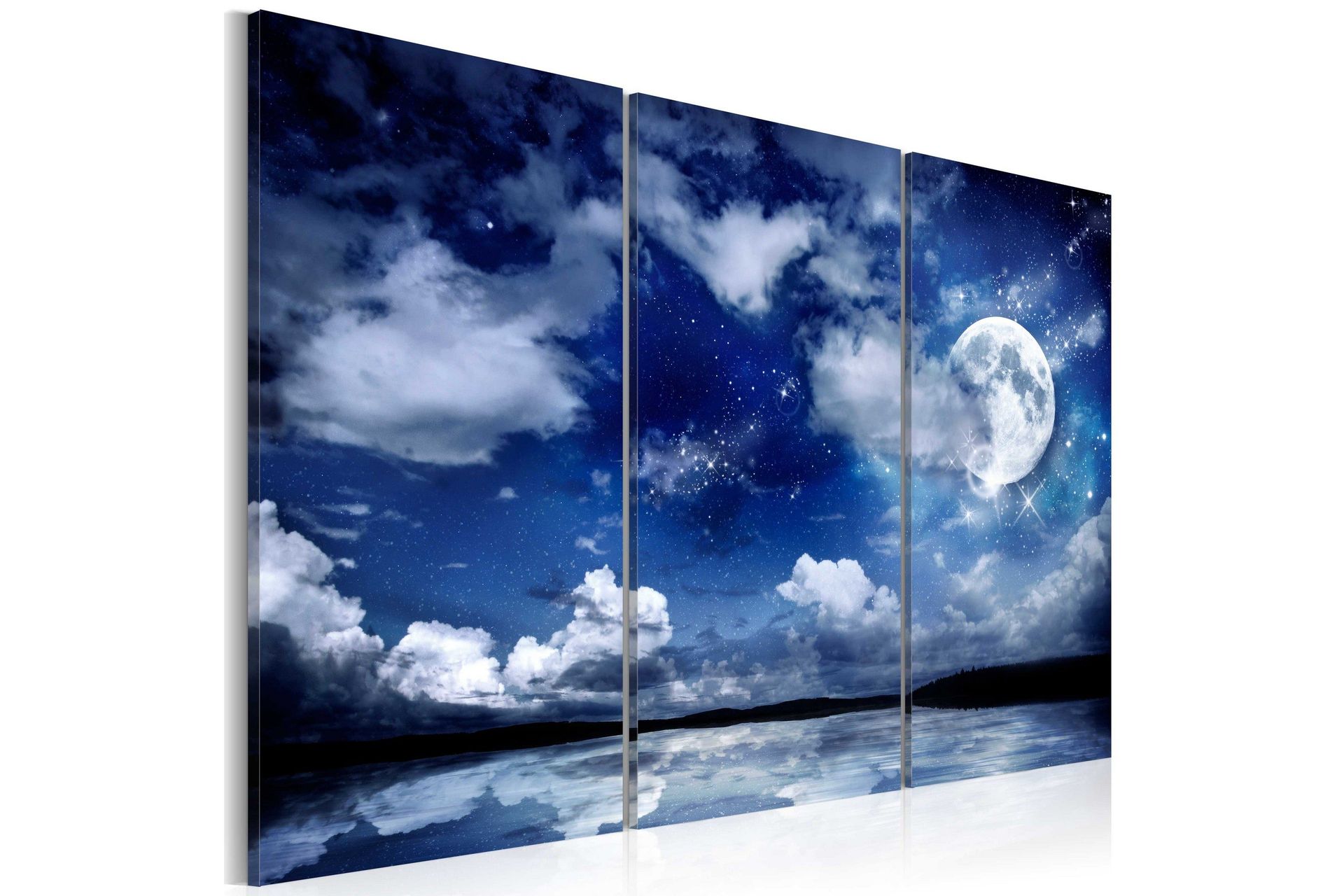 Bilde The Sea At Night 120x80 - Artgeist sp. z o. o.