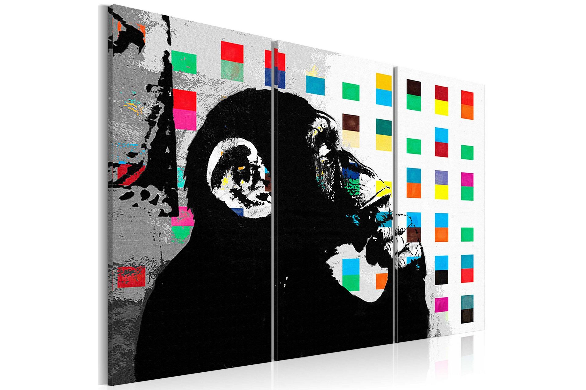Bilde The Thinker Monkey By Banksy 120x80 - Artgeist sp. z o. o.