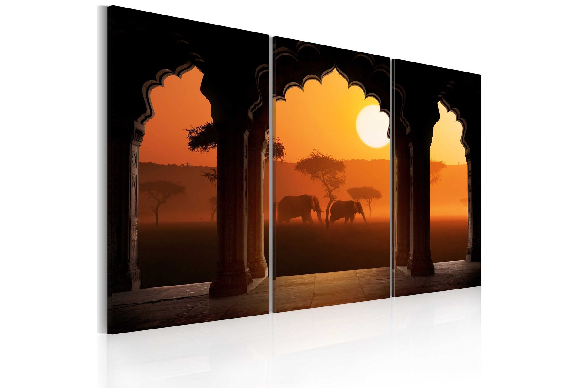 Bilde The Tranquillity Of Africa Triptych 120x80 - Artgeist sp. z o. o.