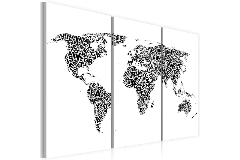 Bilde The World Map 90x60 - Artgeist sp. z o. o. - Innredning - Bilder & kunst - Lerretsbilder
