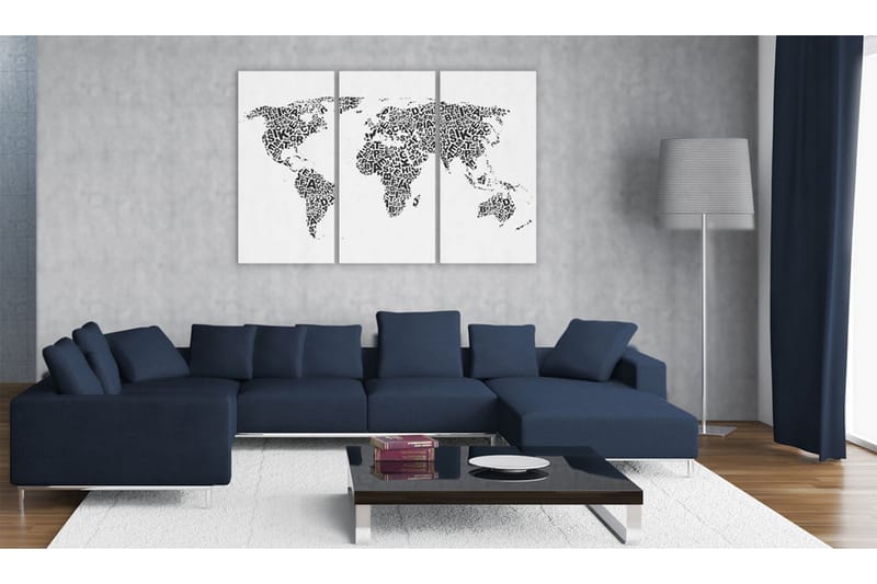 Bilde The World Map 90x60 - Artgeist sp. z o. o. - Innredning - Bilder & kunst - Lerretsbilder