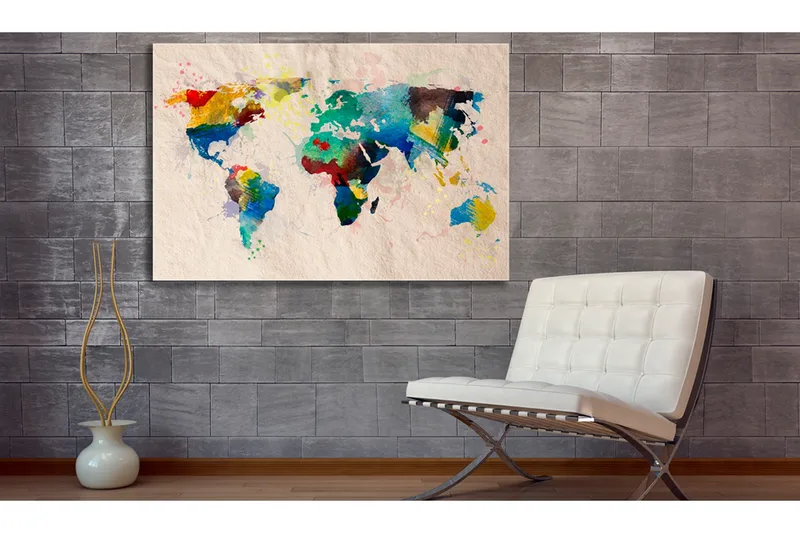 Bilde The world of colors 120x80 - Artgeist sp. z o. o. - Innredning - Bilder & kunst - Lerretsbilder