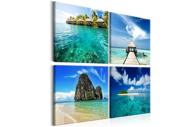 Bilde The Places Of Dreams 80x80 - Artgeist sp. z o. o. - Innredning - Bilder & kunst - Lerretsbilder