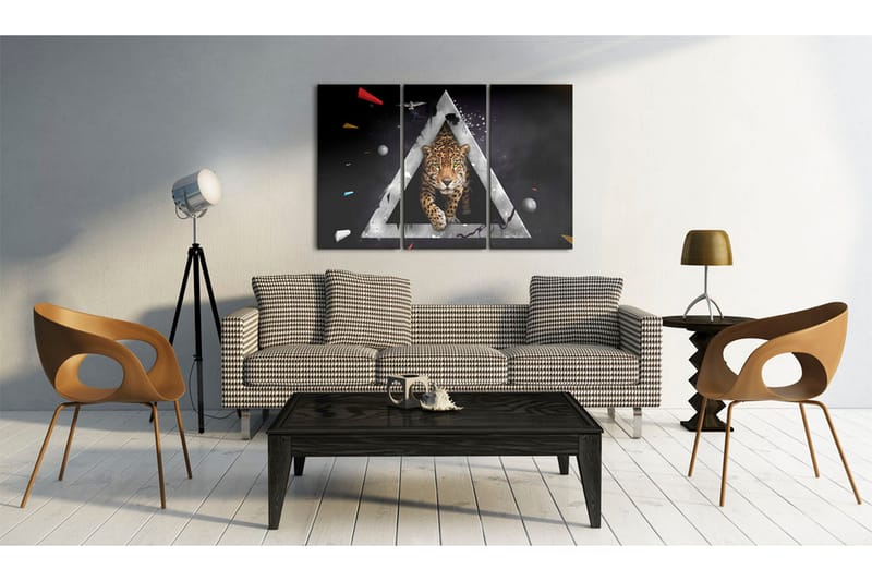 Bilde Tiger Innkommende! 120x80 - Artgeist sp. z o. o. - Innredning - Bilder & kunst - Lerretsbilder