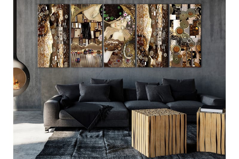 Bilde Together Forever 5 Parts Narrow 225x90 - Artgeist sp. z o. o. - Innredning - Bilder & kunst - Lerretsbilder