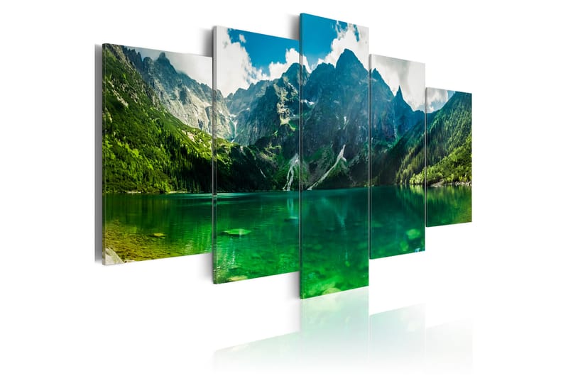 Bilde Tranquility In The Mountains 200x100 - Artgeist sp. z o. o. - Innredning - Bilder & kunst - Lerretsbilder