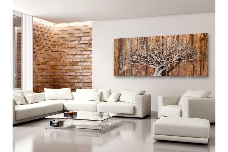 Bilde Tree Chronicle 5 Parts Narrow 200x80 - Artgeist sp. z o. o. - Innredning - Bilder & kunst - Lerretsbilder