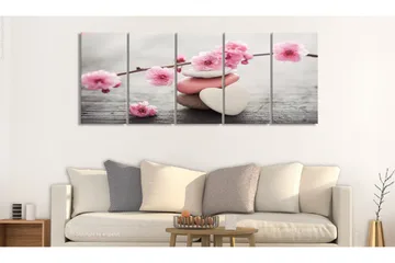 Bilde Tricoloured Pebbles 225x90 - Artgeist sp. z o. o. - Innredning - Bilder & kunst - Lerretsbilder