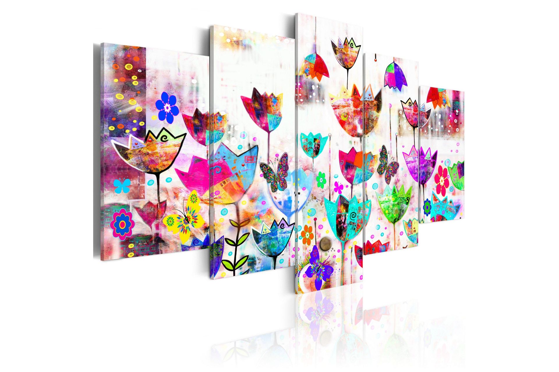 Bilde Tulips In The Rain 200x100 - Artgeist sp. z o. o.