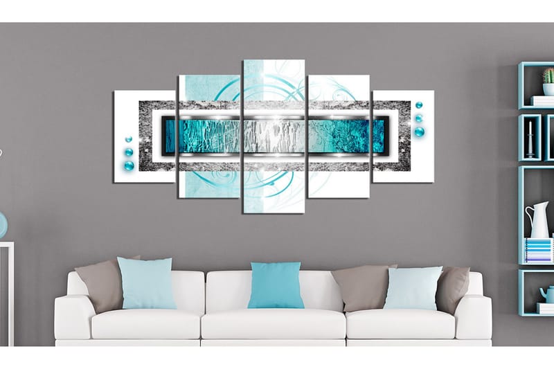 Bilde Turquoise Blizzard 100x50 - Artgeist sp. z o. o. - Innredning - Bilder & kunst - Lerretsbilder