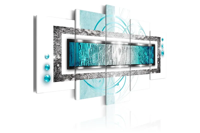 Artgeist sp. z o. o. Bilde Turquoise Blizzard 100x50