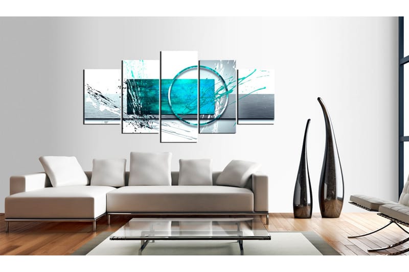 Bilde Turquoise Expression 200x100 - Artgeist sp. z o. o. - Innredning - Bilder & kunst - Lerretsbilder