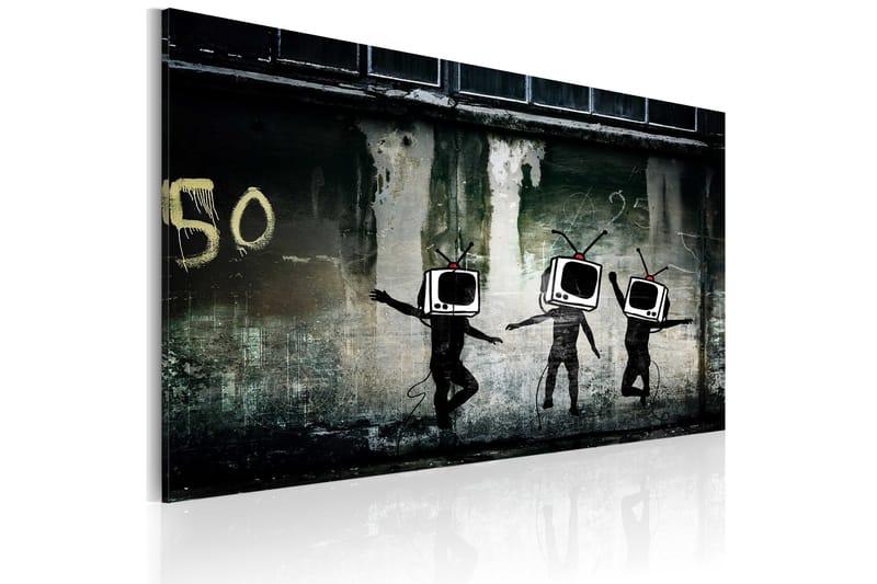 Bilde Tv Heads Dance Banksy 60x40, Artgeist sp. z o. o.