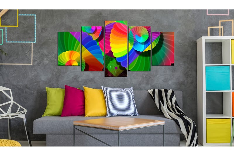Bilde Twisted Colours 100x50 - Artgeist sp. z o. o. - Innredning - Bilder & kunst - Lerretsbilder