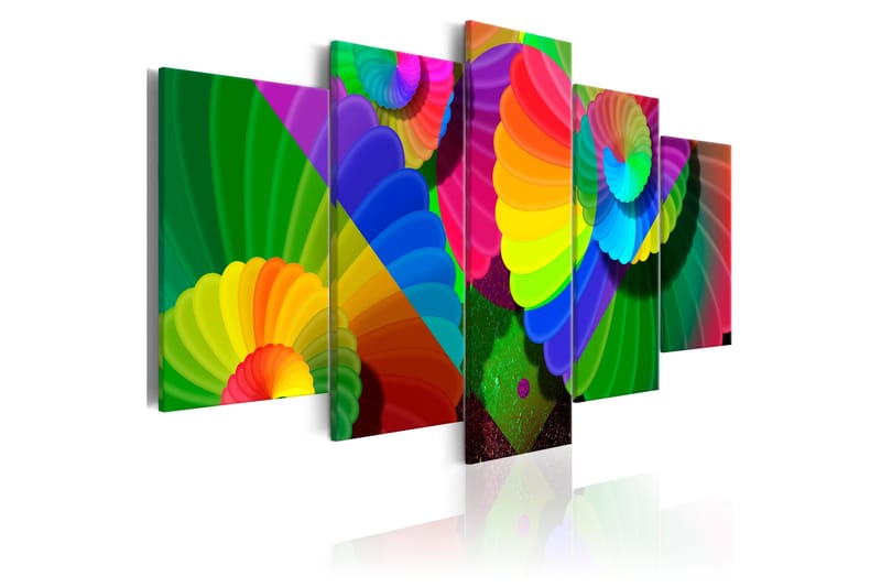 Bilde Twisted Colours 200x100 - Artgeist sp. z o. o. - Innredning - Bilder & kunst - Lerretsbilder