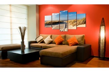 Bilde Ubevoktet Beach 5 Stk 100x50 - Artgeist sp. z o. o. - Innredning - Bilder & kunst - Lerretsbilder