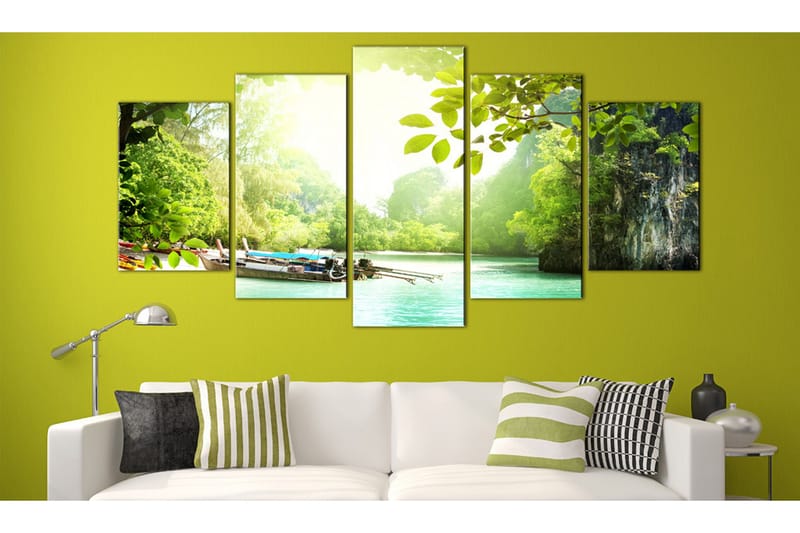 Bilde Under The Cover Of Trees 100x50 - Artgeist sp. z o. o. - Innredning - Bilder & kunst - Lerretsbilder