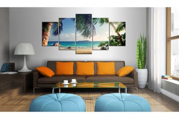 Bilde Under Palm Trees 200x100 - Artgeist sp. z o. o. - Innredning - Bilder & kunst - Lerretsbilder