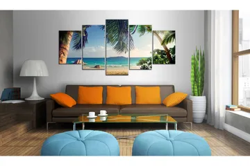 Bilde Under Palm Trees 200x100 - Artgeist sp. z o. o. - Innredning - Bilder & kunst - Lerretsbilder