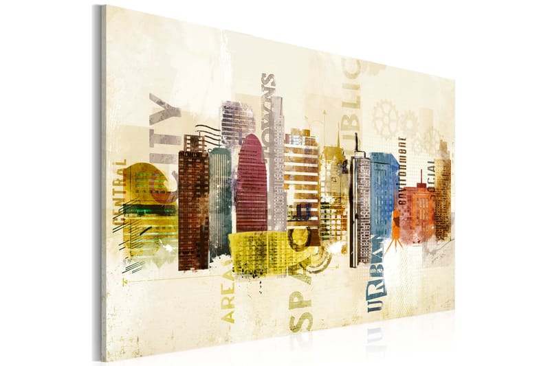 Bilde Urban Design 90x60 - Artgeist sp. z o. o. - Innredning - Bilder & kunst - Lerretsbilder