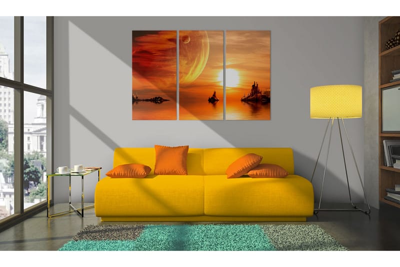 Bilde Utopic twilight 90x60 - Artgeist sp. z o. o. - Innredning - Bilder & kunst - Lerretsbilder