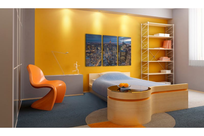 Bilde Utsikt Ovenfra Nyc 120x80 - Artgeist sp. z o. o. - Innredning - Bilder & kunst - Lerretsbilder