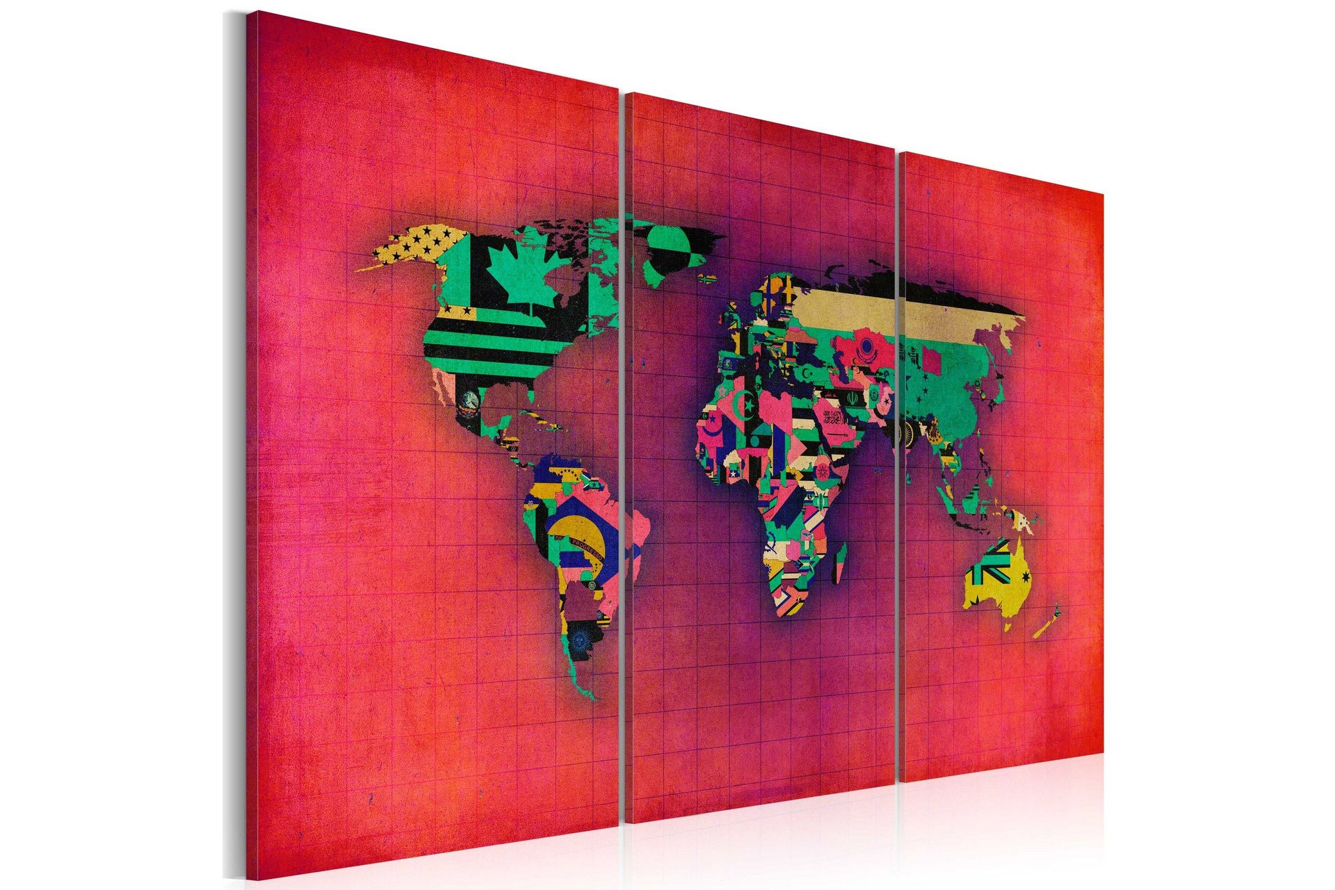 Bilde Verden Er Min Triptyk 60x40 - Artgeist sp. z o. o.