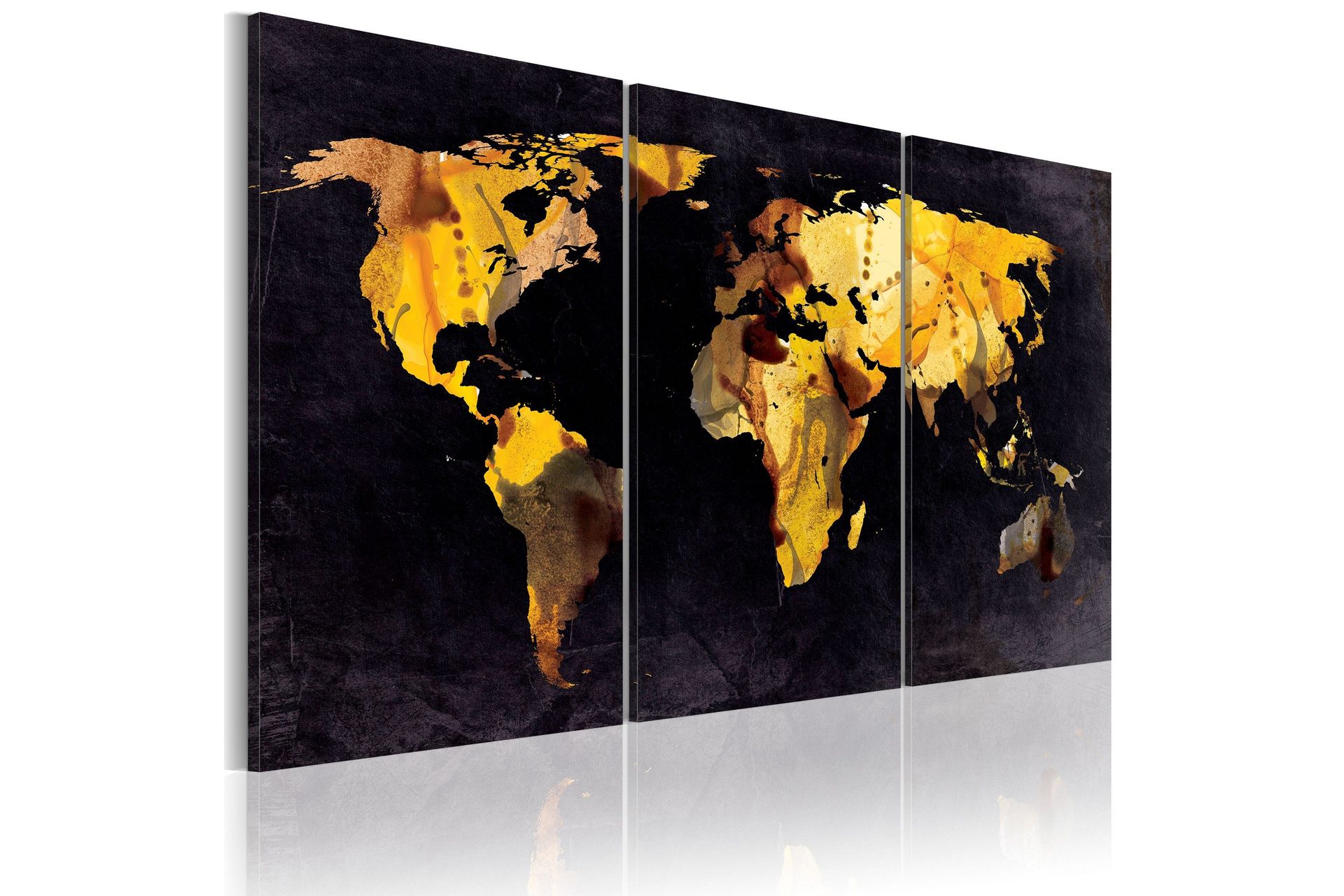 Bilde Verdenskartet Kvikksand 120x60 - Artgeist sp. z o. o.
