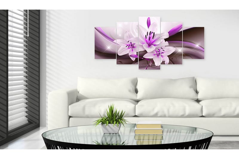 Bilde Violet Desert Lily 200x100 - Artgeist sp. z o. o. - Innredning - Bilder & kunst - Lerretsbilder
