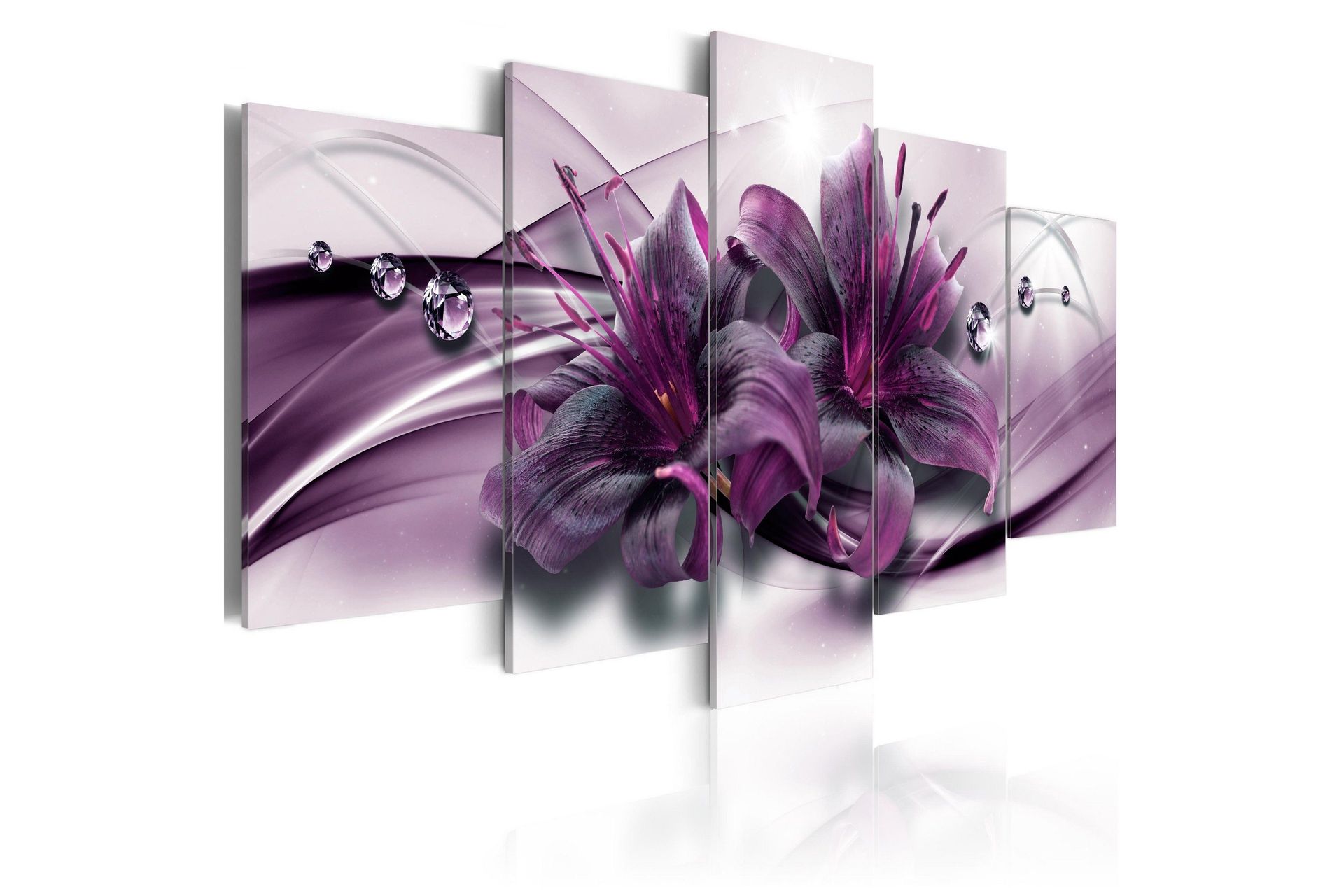Bilde Violet Lily 100x50 - Artgeist sp. z o. o.