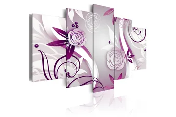 Bilde Violet Roses 100x50 - Artgeist sp. z o. o. - Innredning - Bilder & kunst - Lerretsbilder