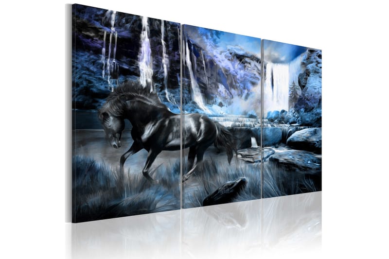 Bilde Waterfall in color of sapphire 90x60, Artgeist sp. z o. o.