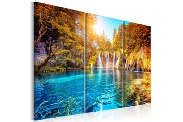Bilde Waterfalls Of Sunny Forest 120x80