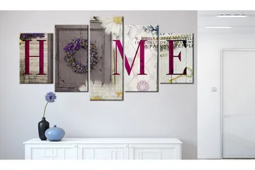 Bilde Welcome Home 100x50 - Artgeist sp. z o. o. - Innredning - Bilder & kunst - Lerretsbilder
