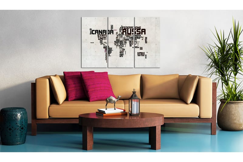 Bilde What A Wonderful World Triptych 60x40 - Artgeist sp. z o. o. - Innredning - Bilder & kunst - Lerretsbilder
