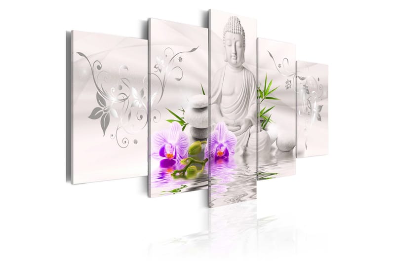 Bilde White Buddha 200x100 - Artgeist sp. z o. o. - Innredning - Bilder & kunst - Lerretsbilder